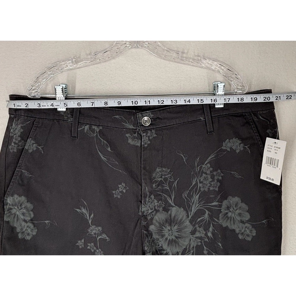 AG Adriano Goldschmied Wanderer Slim Shorts Mens 40 Gray Botanical Floral Chino - Picture 9 of 10